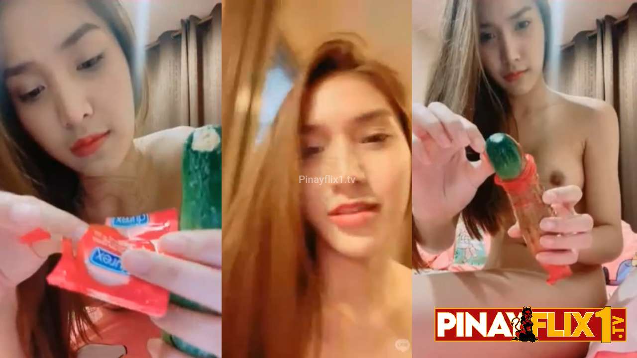 Takot Siyang Mabuntis ng Pipino Kaya Nilagyan ng Condom
